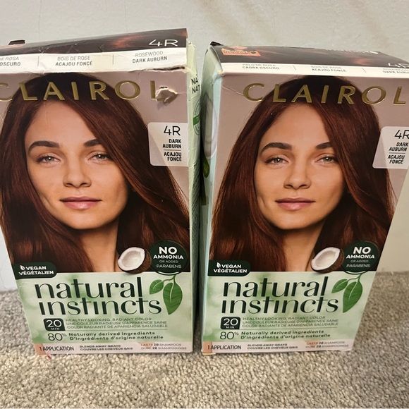 SOLD Ammonia Free Vegan Organic No SLS No Parabens Auburn Hair Dye/Colour - Picture 2 of 5